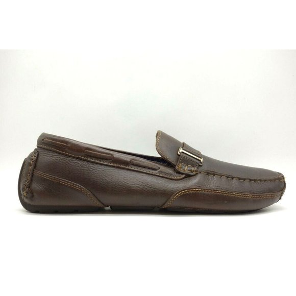 Clarks Brown Leather Dress Casual Slip On Driving Loafers Shoes Men\'s 10 M main image 11